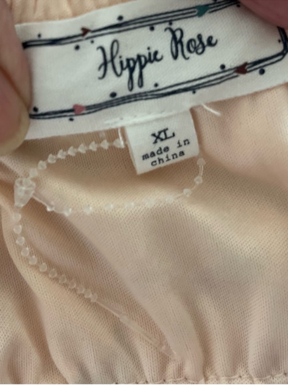 Light Peach/Purple Floral Midi Dress - Picture 10 of 12